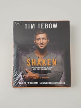 Shaken  Tim Tebow 5 Compact Discs Audio Book NWT